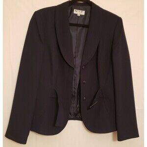 NYP Women’s Navy Blue Fully Lined Business Corporate Formal Blazer Size 14 NWOT
